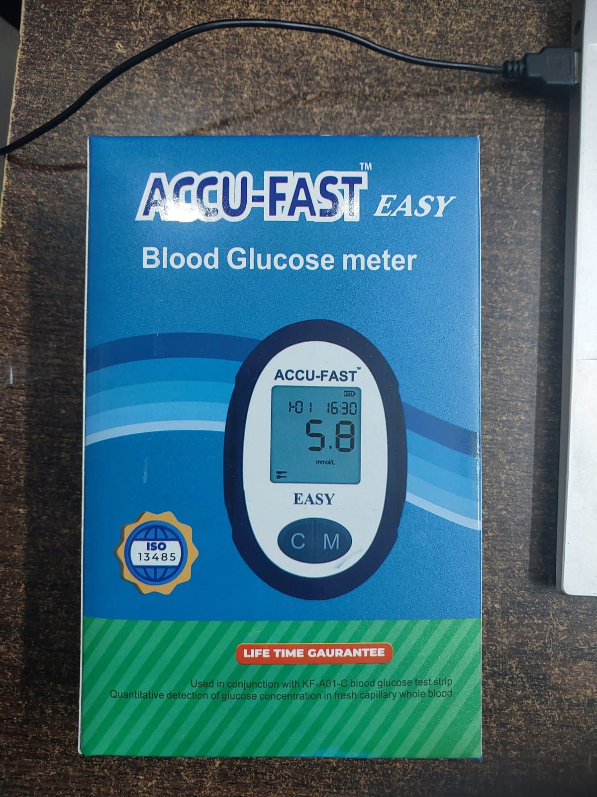 Accu fast easy blood glucose test meter Accu fast easy blood glucose test meter
